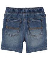 Toddler Pull-On Denim Shorts