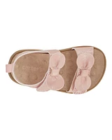 Baby Every Step® First Walker Bow Faux Cork Sandals - Pink