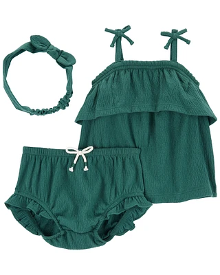 3-Piece Crinkle Jersey Outfit Set