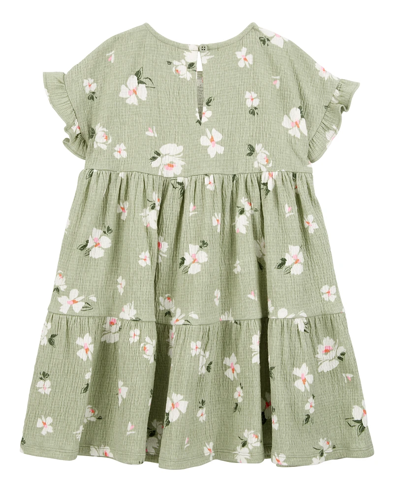 Toddler Floral Tiered Dress