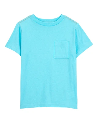 Kid Solid Woven Short-Sleeve Tee