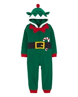 Toddler 1-Piece Elf Fleece Pyjamas