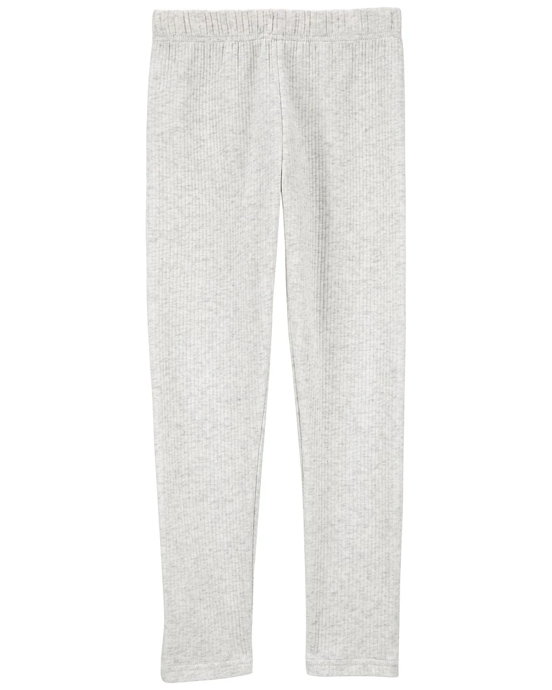 Kid Cozy Ribbed Leggings