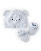 Baby 2-Piece Puppy Crochet Booties & Hat