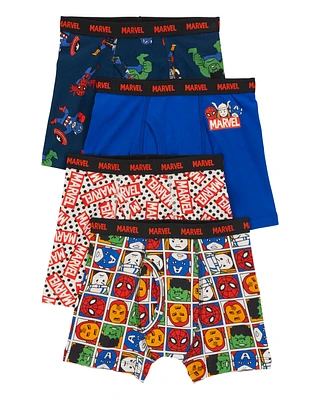 Kid 4-Pack Marvel Boxer Briefs Underwear