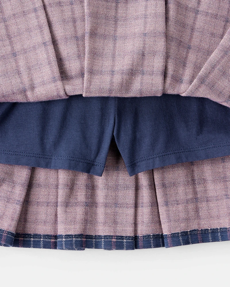 Kid Plaid Pull-On Skort