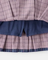 Kid Plaid Pull-On Skort
