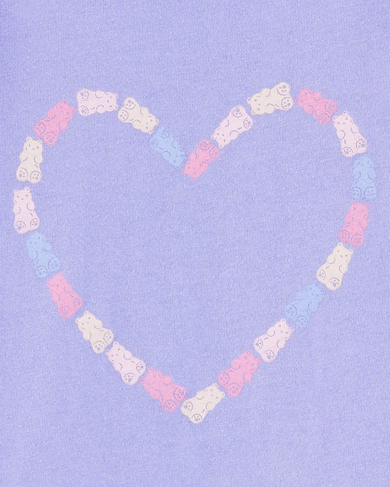 Toddler Gummy Bear Heart Graphic Tee
