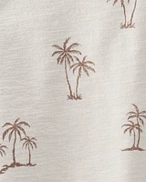 Toddler Boy 2-Piece Palm Tree-Print Set Made with Organic Cotton