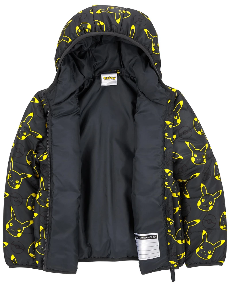 Kid Pikachu Pokémon Puffer Jacket