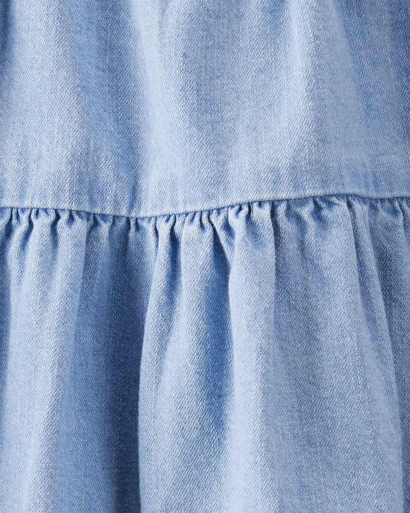 Baby Organic Cotton Chambray Dress