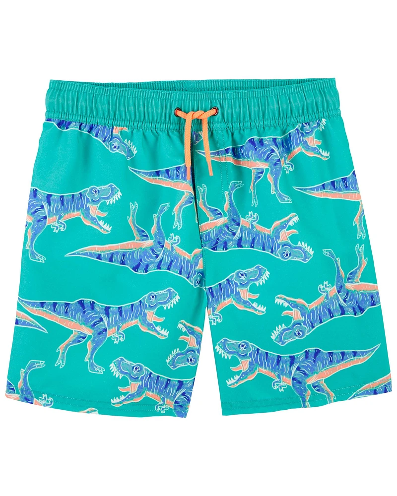 Kid Dinosaur Swim Trunks