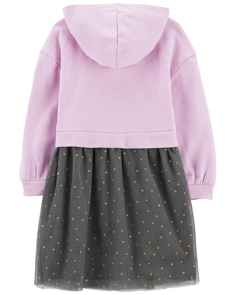 Fleece Hooded Tutu Dress