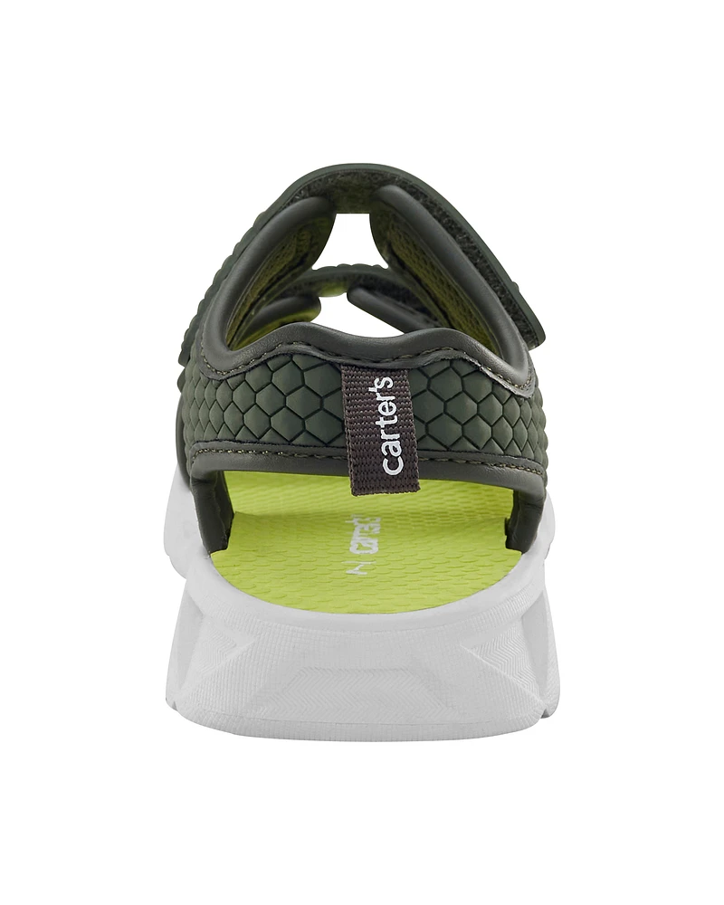 Toddler Rugged Light Up Sandals - Green