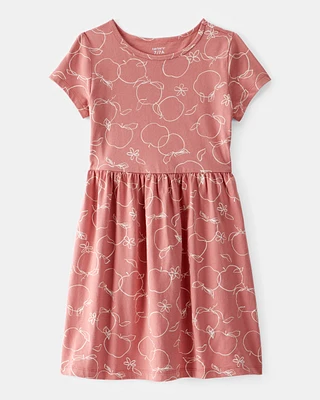 Kid Apple Print Dress