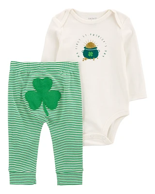 Baby 2-Piece St. Patrick's Day Bodysuit Pant Set