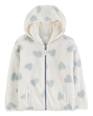 Kid Heart Sherpa Zip Jacket