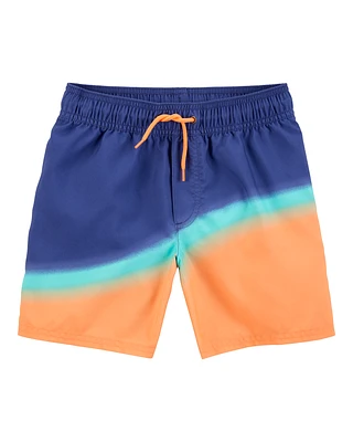 Kid Colourblock Swim Trunks