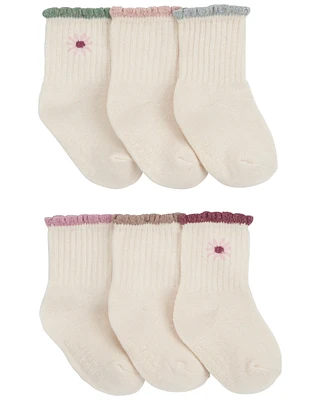 Baby 6-Pack Daisy Socks