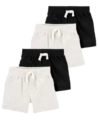 4-Pack Pull-On Shorts