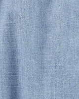 Chambray Button-Front Shirt