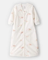 Baby Koala Print Loose Fit Long-Sleeve Wearable Blanket - White