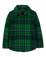 Toddler Plaid Jacquard Button-Down Shirt