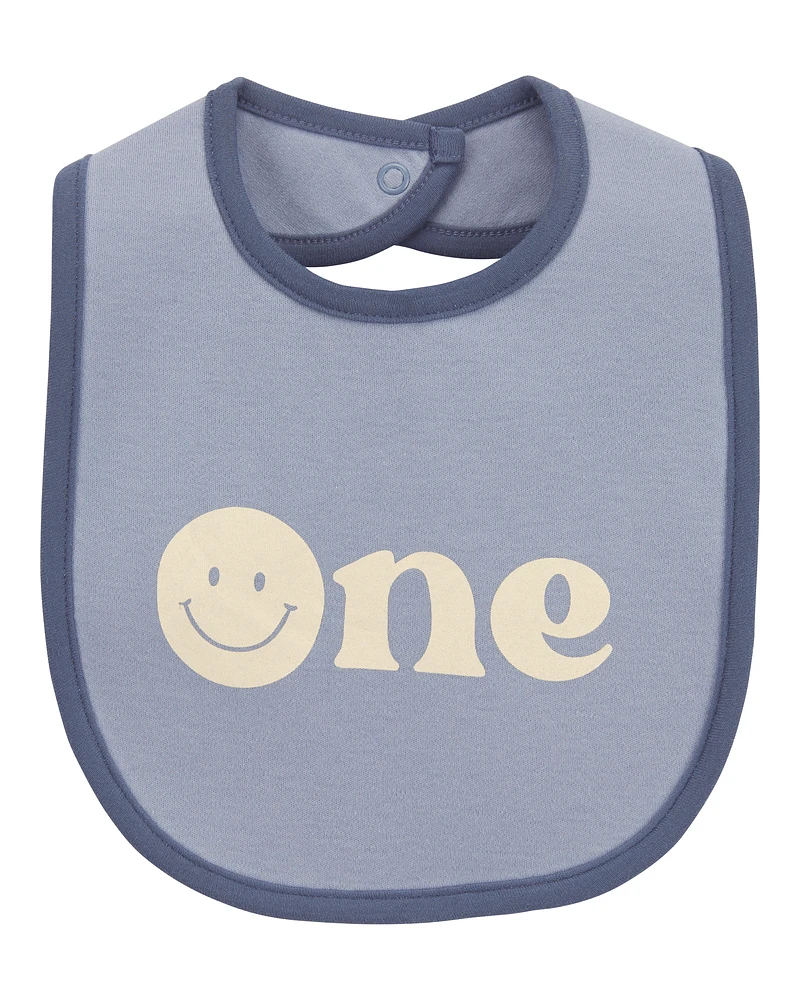 Baby 1st Birthday Teething Bib