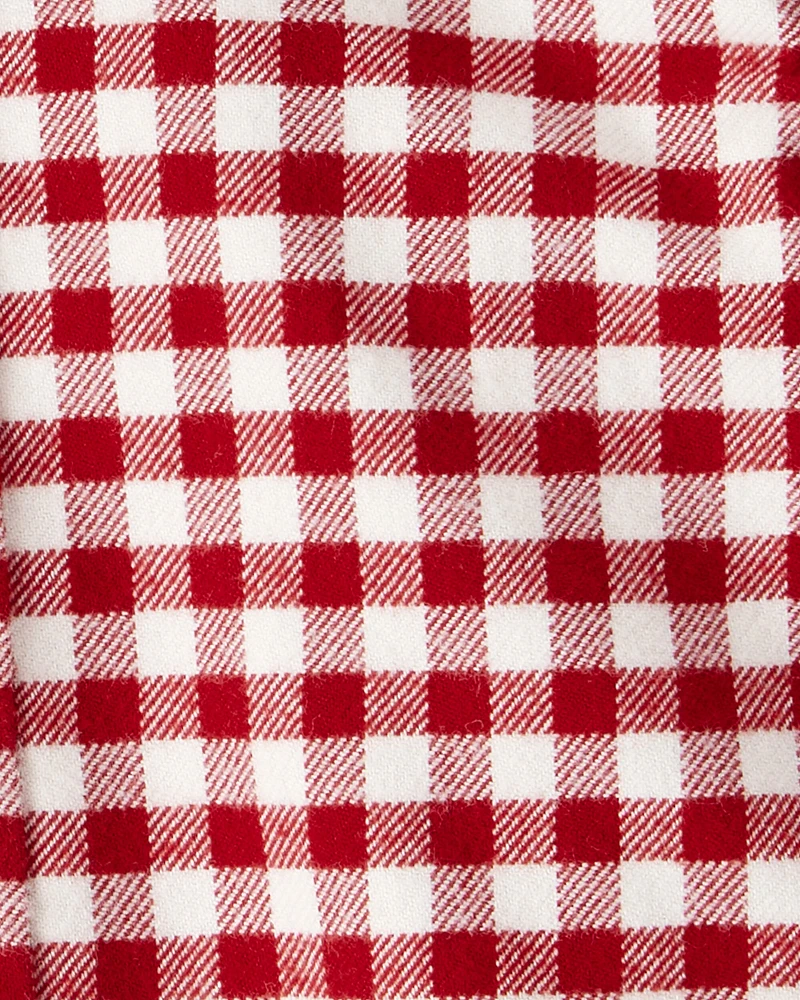 Baby Boy Organic Cotton Button-Front Flannel Shirt