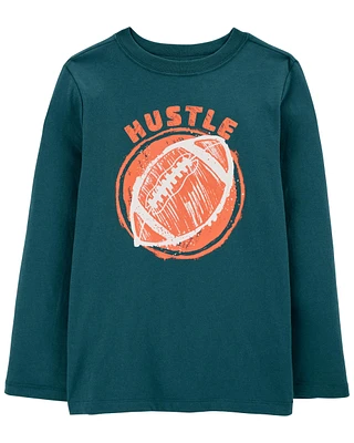 Kid Hustle Football Graphic Tee