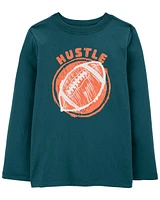 Kid Hustle Football Graphic Tee