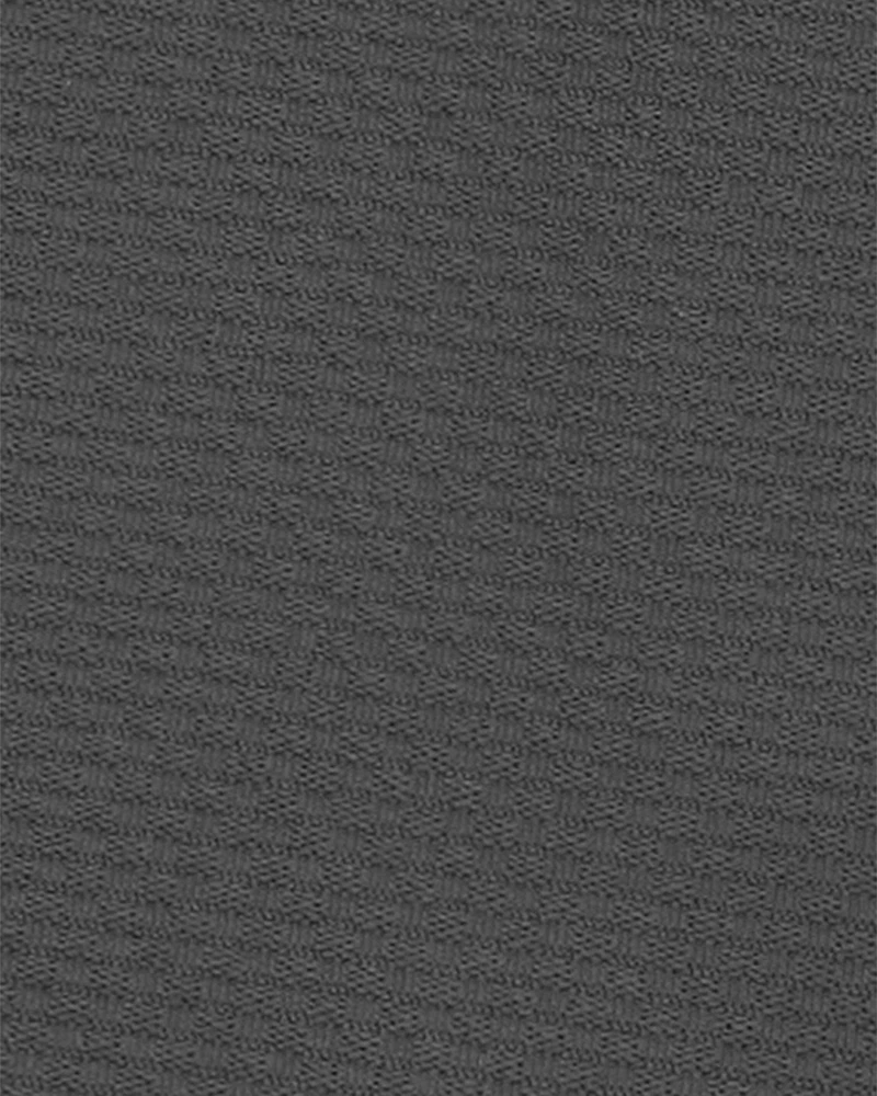 Kid Solid Cotton Blend Shorts - Gray