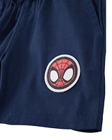 2-Piece Spider-Man Tee & Short Set - Heather/Navy