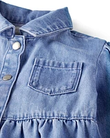 Kid Organic Cotton Chambray Dress