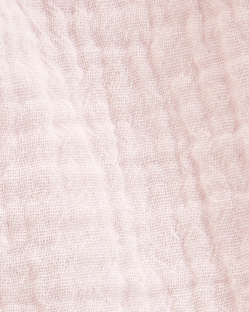 Baby Ruffle Gauze Shorts - Pink