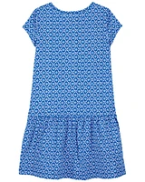 Kid Geo Print Cotton Dress