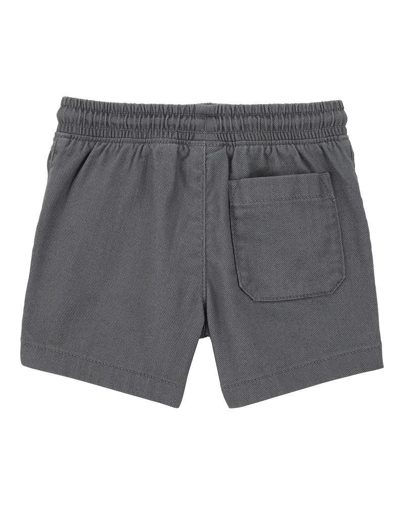 Toddler Pull-On Twill Shorts