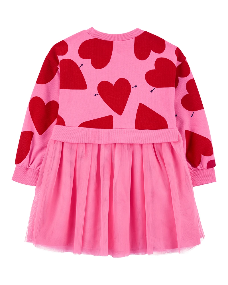 Toddler Heart Long-Sleeve Dress