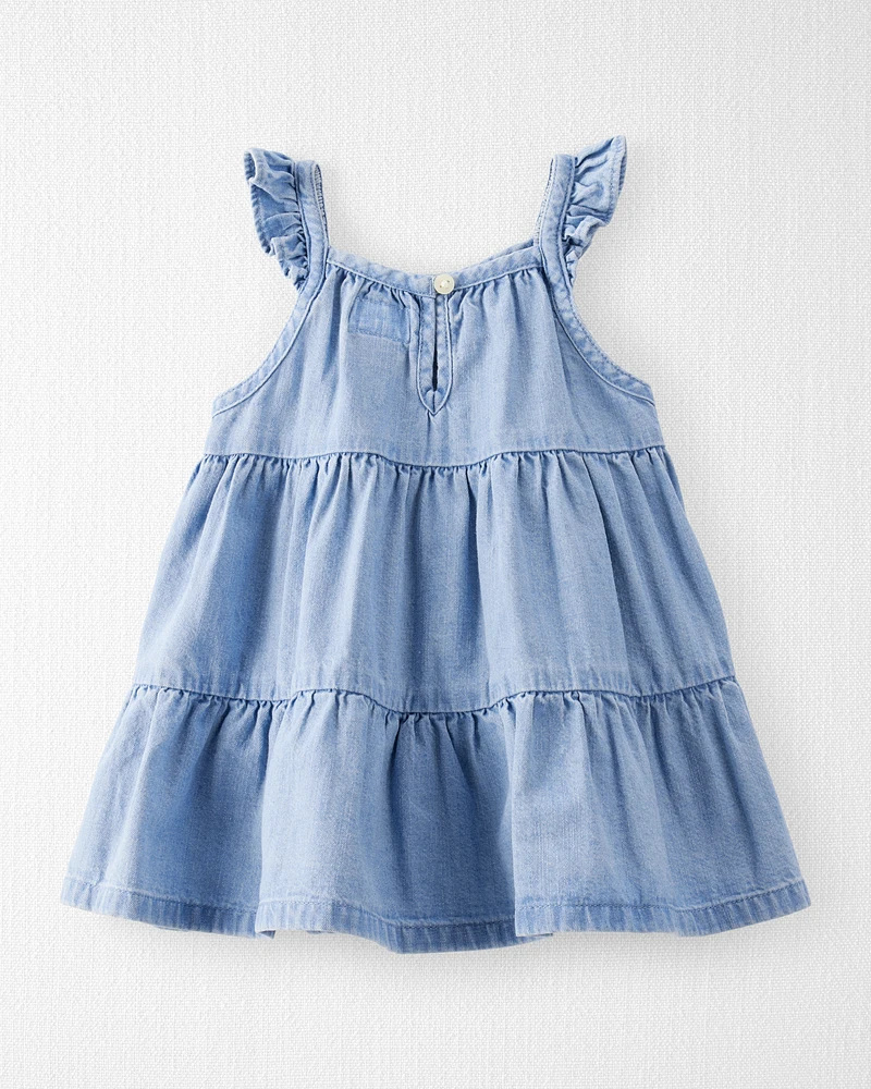 Baby Organic Cotton Chambray Dress