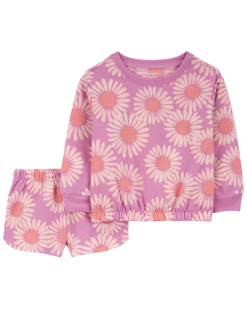 2-Piece Daisy Fleece Pyjamas