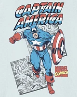 Kid Marvel™ Captain America Short-Sleeve Tee - Blue