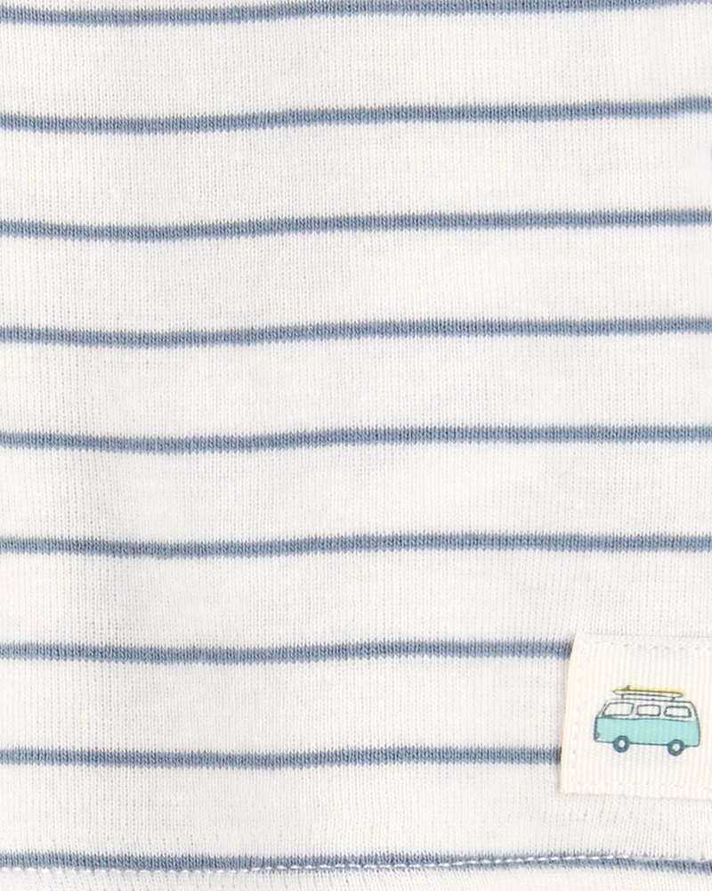 Baby 2-Piece Striped Pant Set - Blue/Ivory