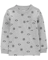 Toddler Sports Print Long-Sleeve Tee