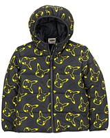 Kid Pikachu Pokémon Puffer Jacket