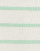 Baby Striped PurelySoft Romper - Green