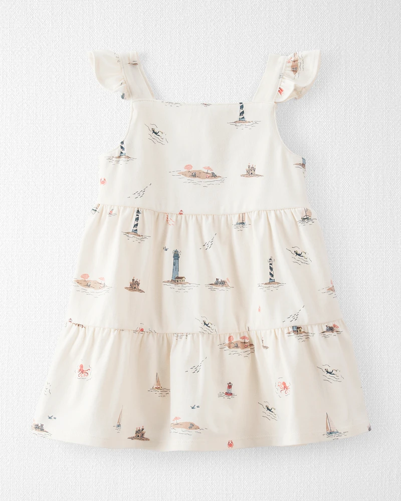 Baby Organic Cotton Coastal-Print Dress