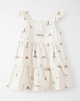 Baby Organic Cotton Coastal-Print Dress