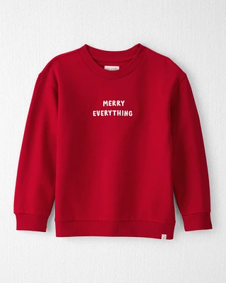 Kid Merry Everything Holiday Sweatshirt Made with Organic Cotton