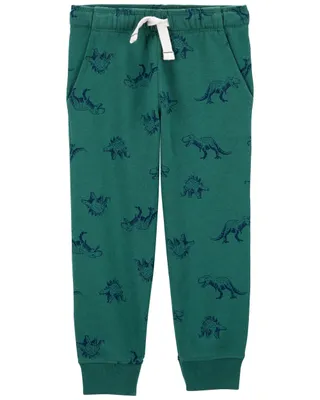Dino Print French Terry Jogger Pants