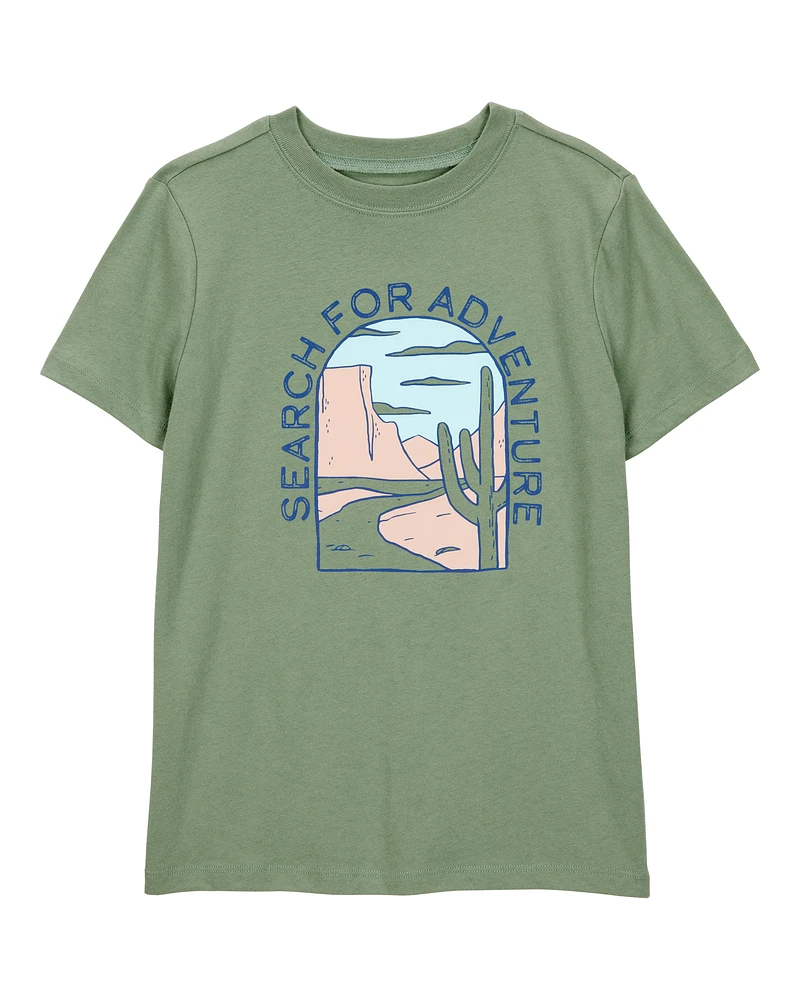 Kid Search For Adventure Short-Sleeve Graphic Tee - Green
